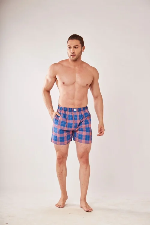 Men’s Cotton Checked Boxer