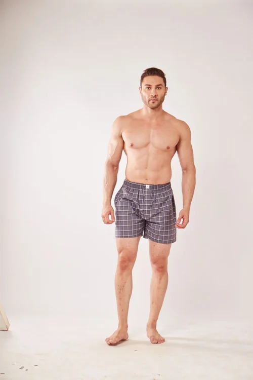 Men’s Cotton Checked Boxer