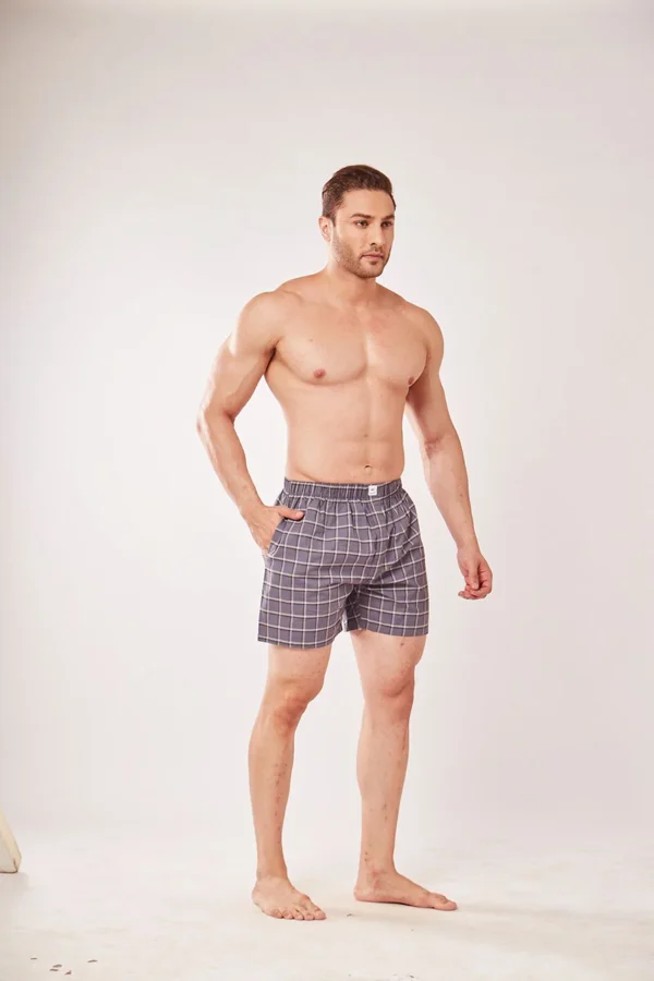 Men's Cotton Checked Boxer - Image 3