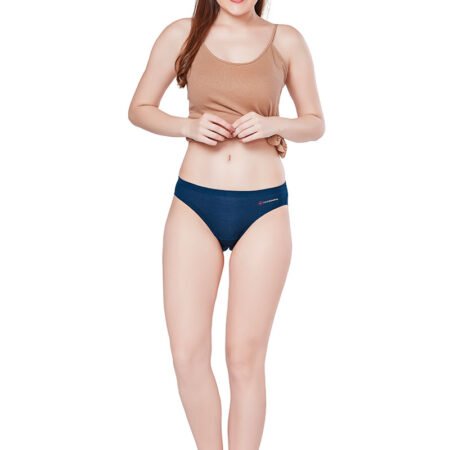 Women's Cotton Lycra Modal Inner Elastic Bikini Panty (Pack of 2)