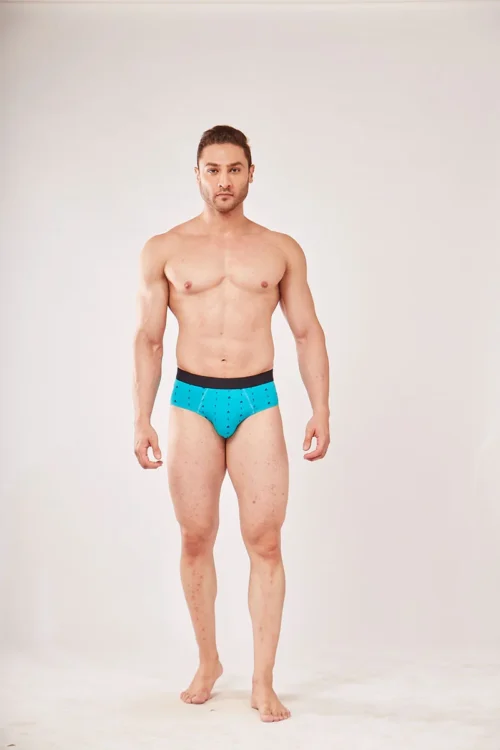 Men’s Cotton Lycra Printed Brief