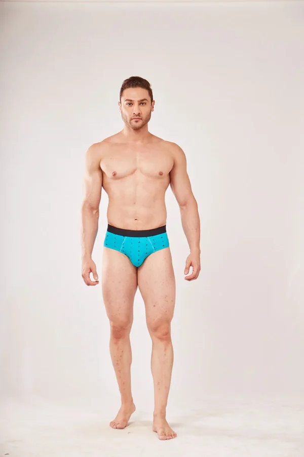 Men's Cotton Lycra Printed Brief