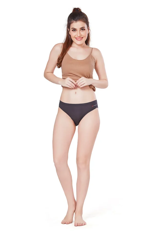 Women's Cotton Lycra Modal Inner Elastic Bikini Panty (Pack of 2) - Image 2